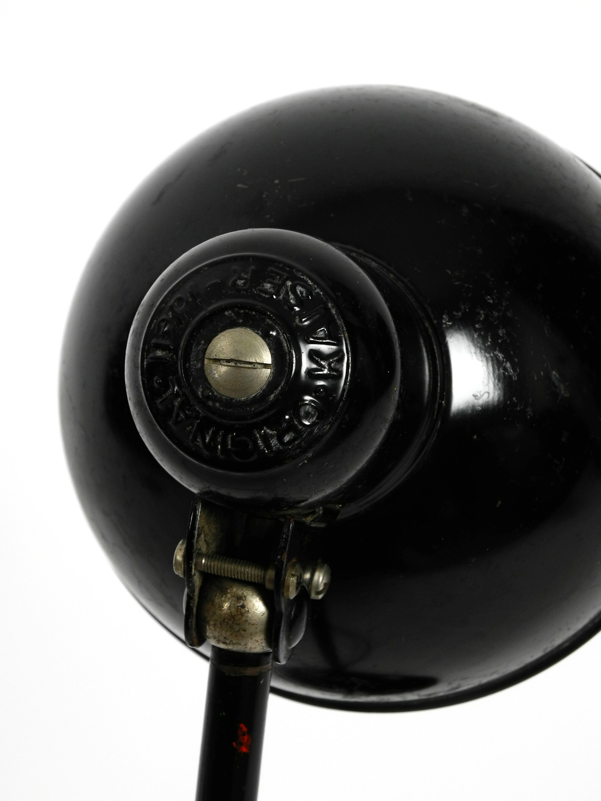 Original 1940s Black Kaiser Idell Metal Table Lamp Model 6551