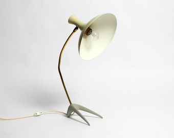 Rare large Mid Century Modern crow's foot table lamp by Karl Heinz Kinsky for Cosack in original condition