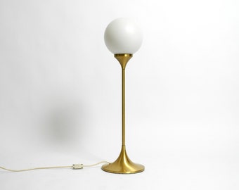 Beautiful large 1960s table or floor lamp with a large glass ball from Sölken Leuchten
