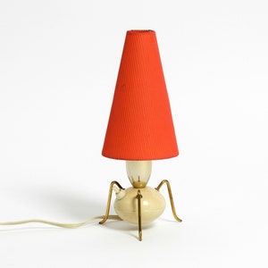 Beautiful very rare original Mid Century Modern brass tripod table lamp