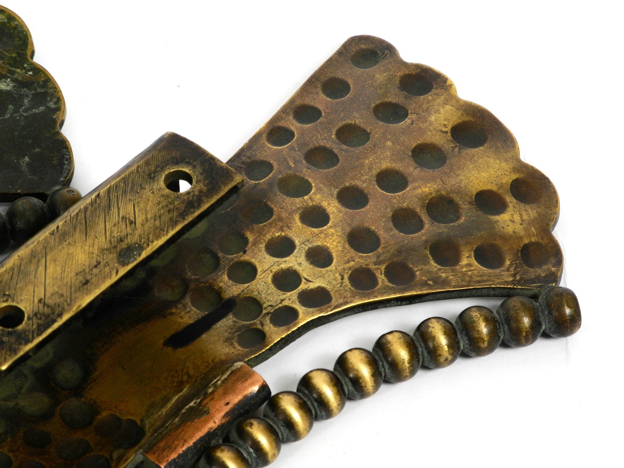 Beautiful doublesided Mid Century door handle made of brass Etsy