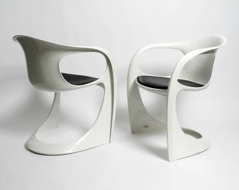 Paar wunderschöner seltene glänzende Casalino Armchairs von Casala Modell 2007/2008 von Januar 1974