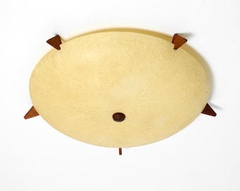 Beautiful original Mid Century Modern fiberglass ceiling or wall lamp