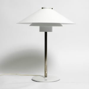 Beautiful rare 70s very big table lamp by Christian Hvidt for Nordisk Solar. Made in Denmark.