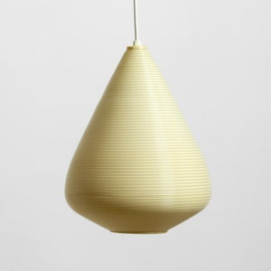 Beautiful original large 1960s Heifetz Rotaflex pendant lamp in a drop shape