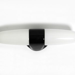 Rare Large Mid Century Modern Wilhelm Wagenfeld Double Glass Ceramic Wall Lamp | 30 cm | 11.8&quot;
