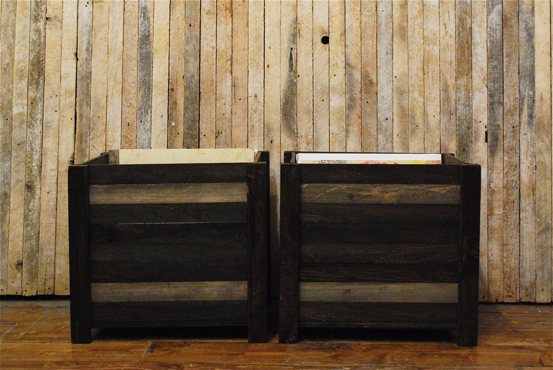 Stackable Record Crate or Vinyl Record Storage Crate Etsy