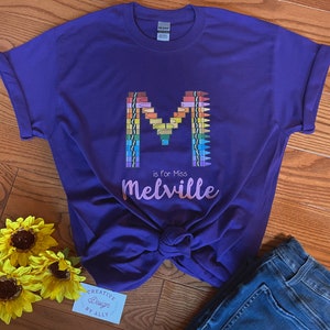 Camisa de crayón de maestro personalizada / Regalo de maestro / Regalo de vacaciones / Regalo de maestro de primaria
