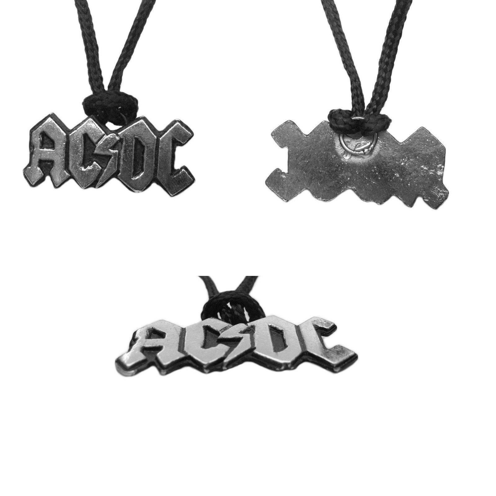 Metal Pendant Necklace: AC DC / Sepultura / Red Hot Chili Peppers ...