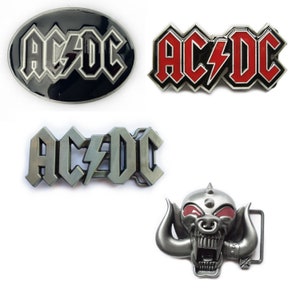 belt buckle -  AC DC |  animal themed - big metal solid  buckle / Gürtelschnalle