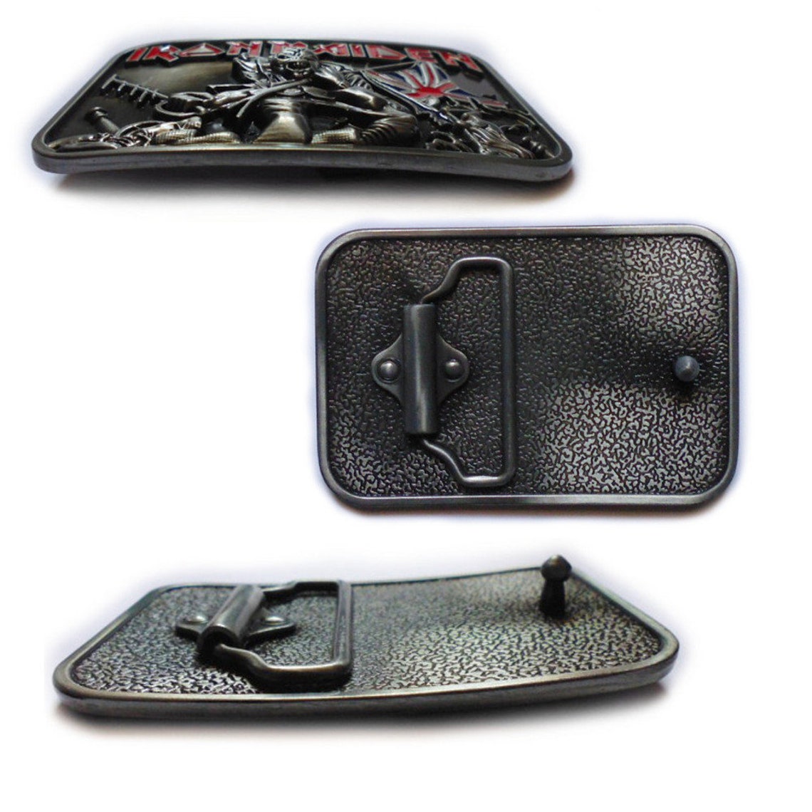 Belt Buckle Iron Maiden Kiss Pink Floyd Big Metal Etsy UK