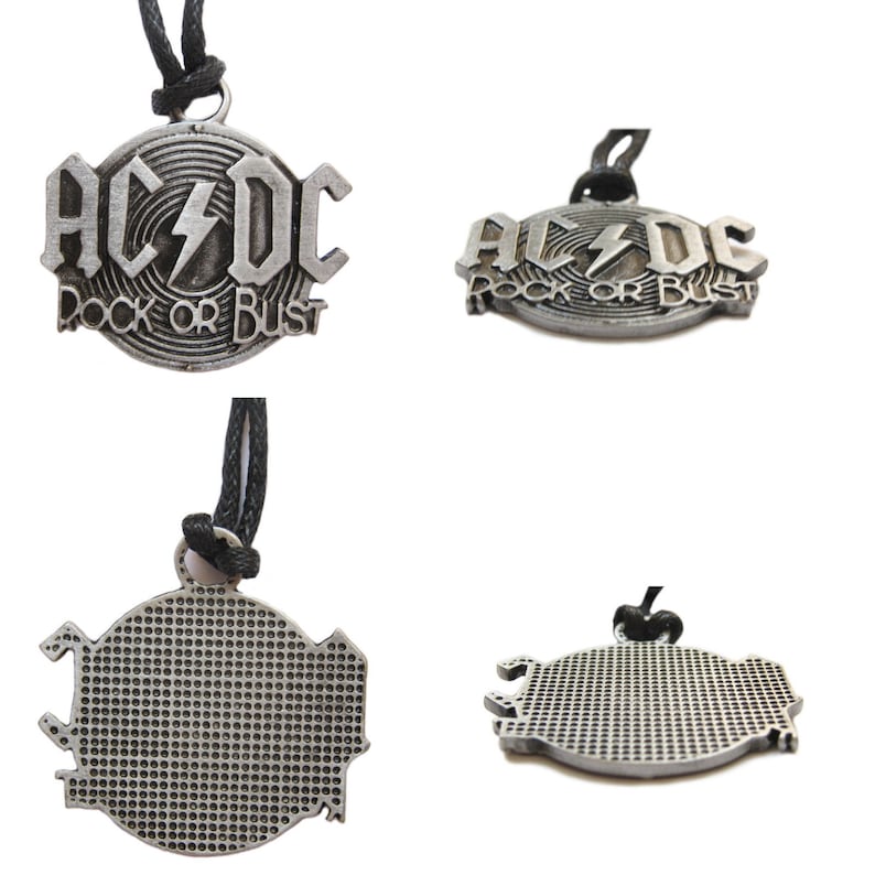 Metal Pendant Necklace: AC DC / Sepultura / Red Hot Chili Peppers ...