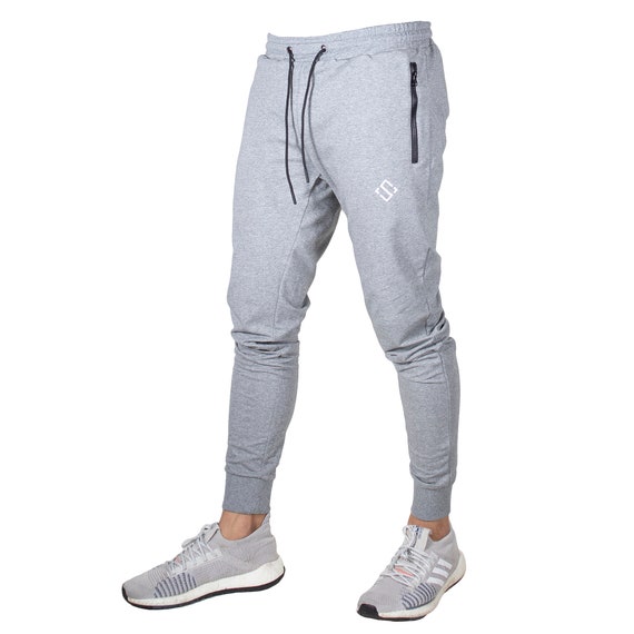 Men's Slim Fit Joggers With Zipper Pockets Athletic Workout Pants