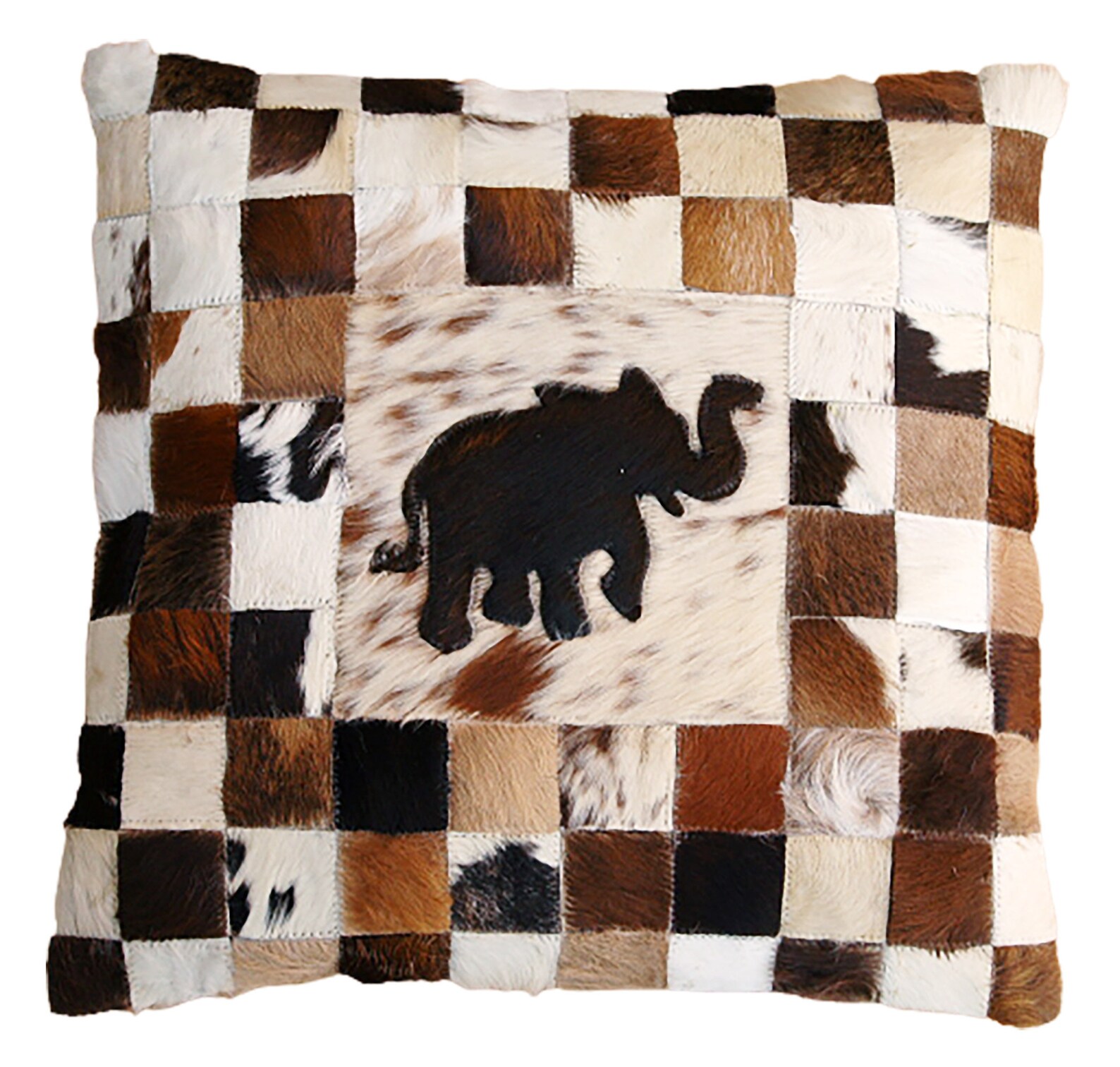 Cowhide Cushion Cover Handmade Tricolour Wild Animal Embossed Etsy UK