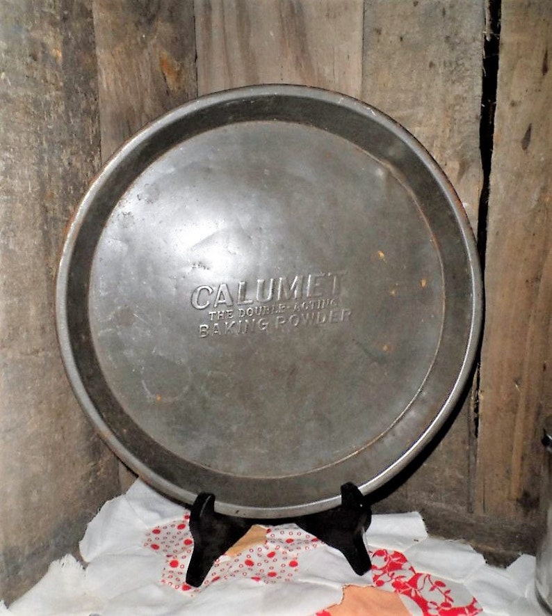 Vintage CALUMET BAKING POWDER Cake BakingMetalAluminum Pie Etsy