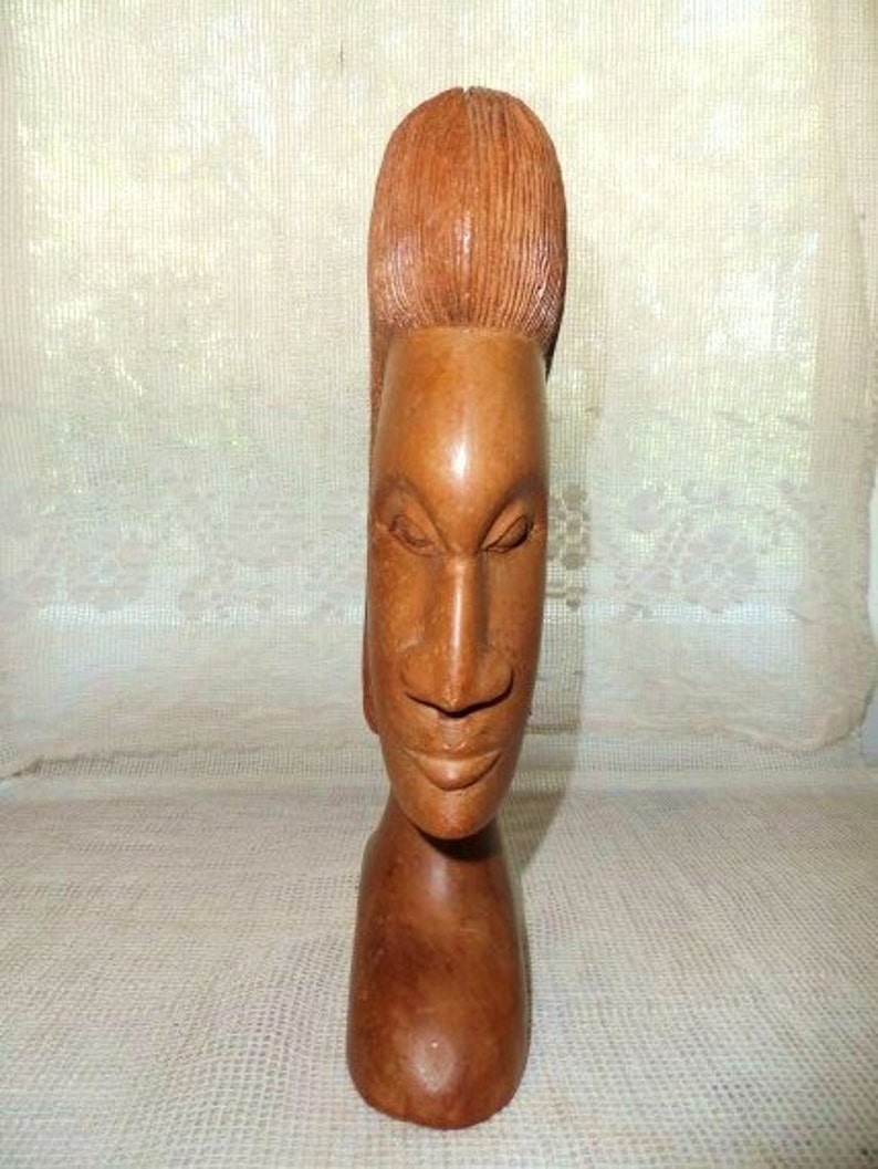 Jamaican Folk ArtHand Carved Wooden SculptureFemaleNative Etsy