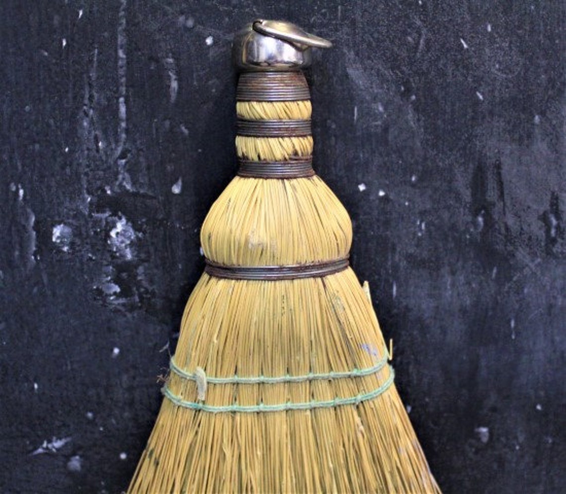 VINTAGE WHISK BROOMHand Held Whisk BrushWire Wrapped Etsy