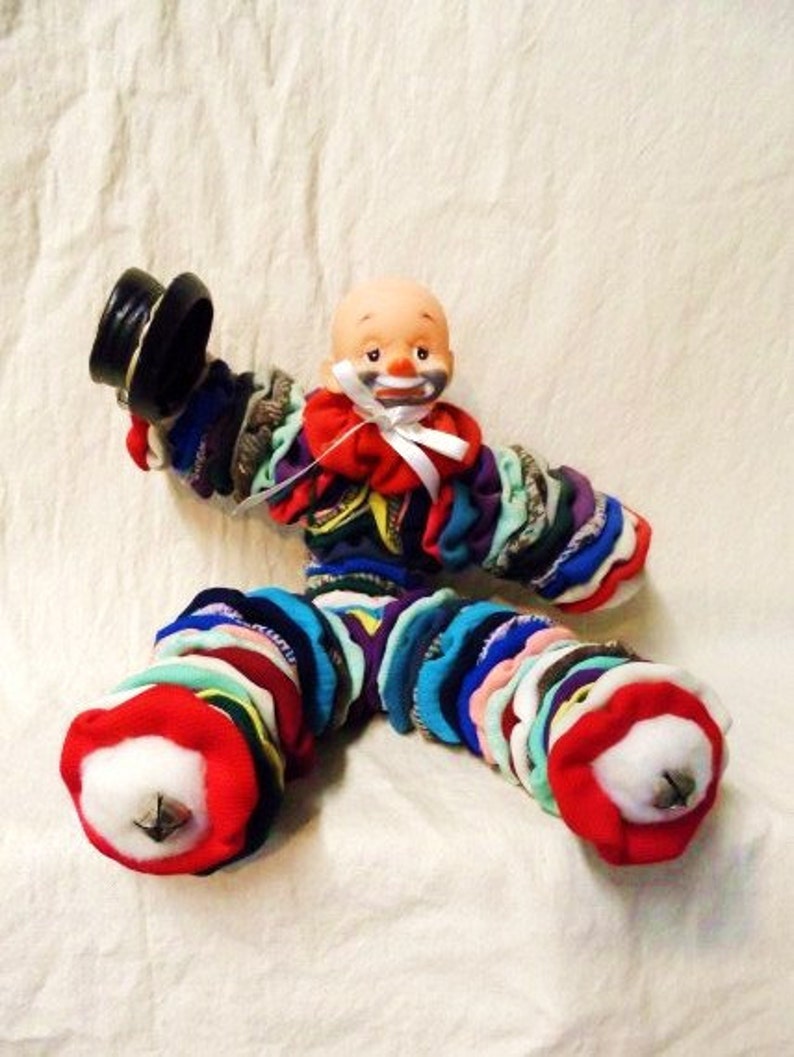 YO YO CLoWN DoLL Yo Yo Quilt Clown Doll Cute Handmade Doll Etsy