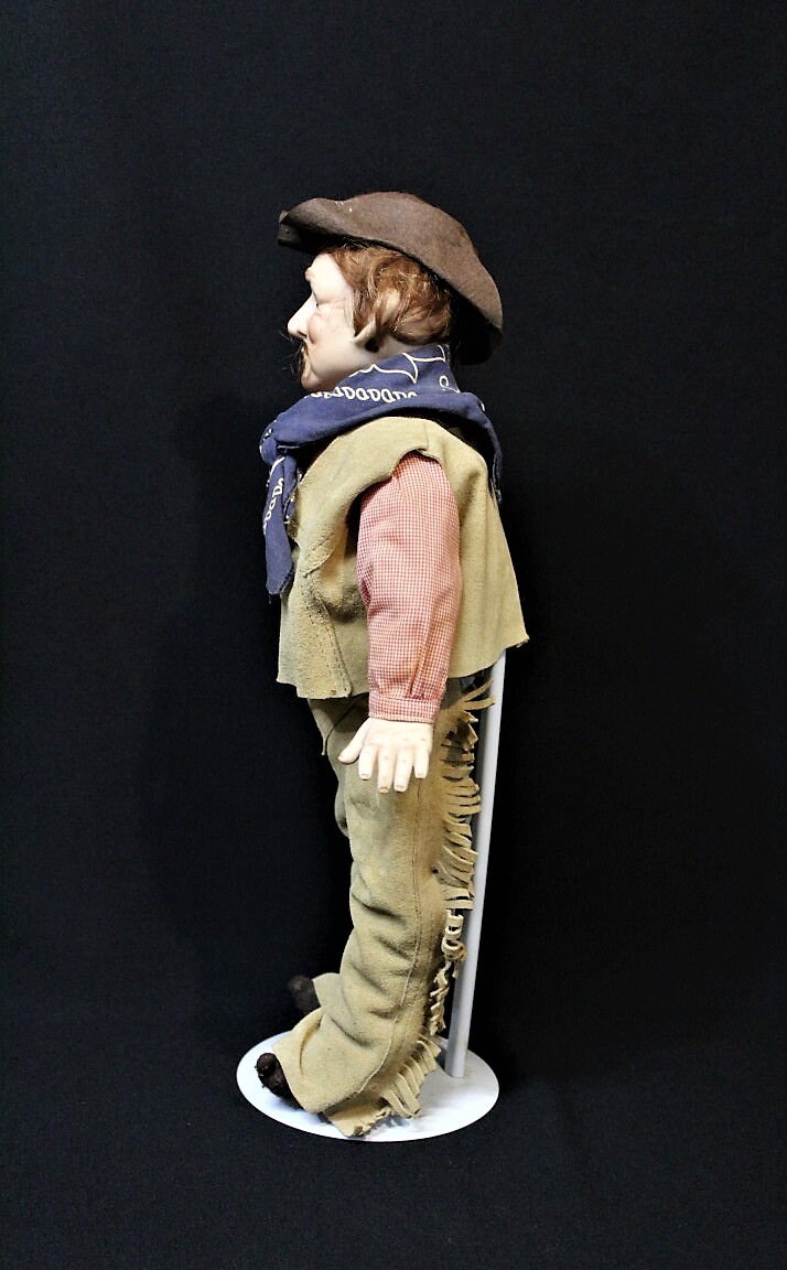 COWBOY DOLL-Standing Western Doll-Authentic Clothes-Suede | Etsy
