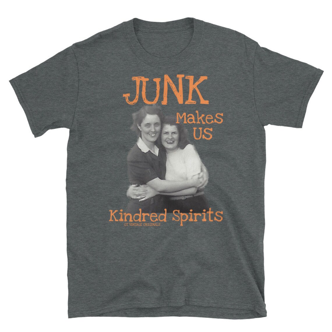 Vintage Style Tee Shirtjunk Kindred Spiritsshort Sleeve Etsy
