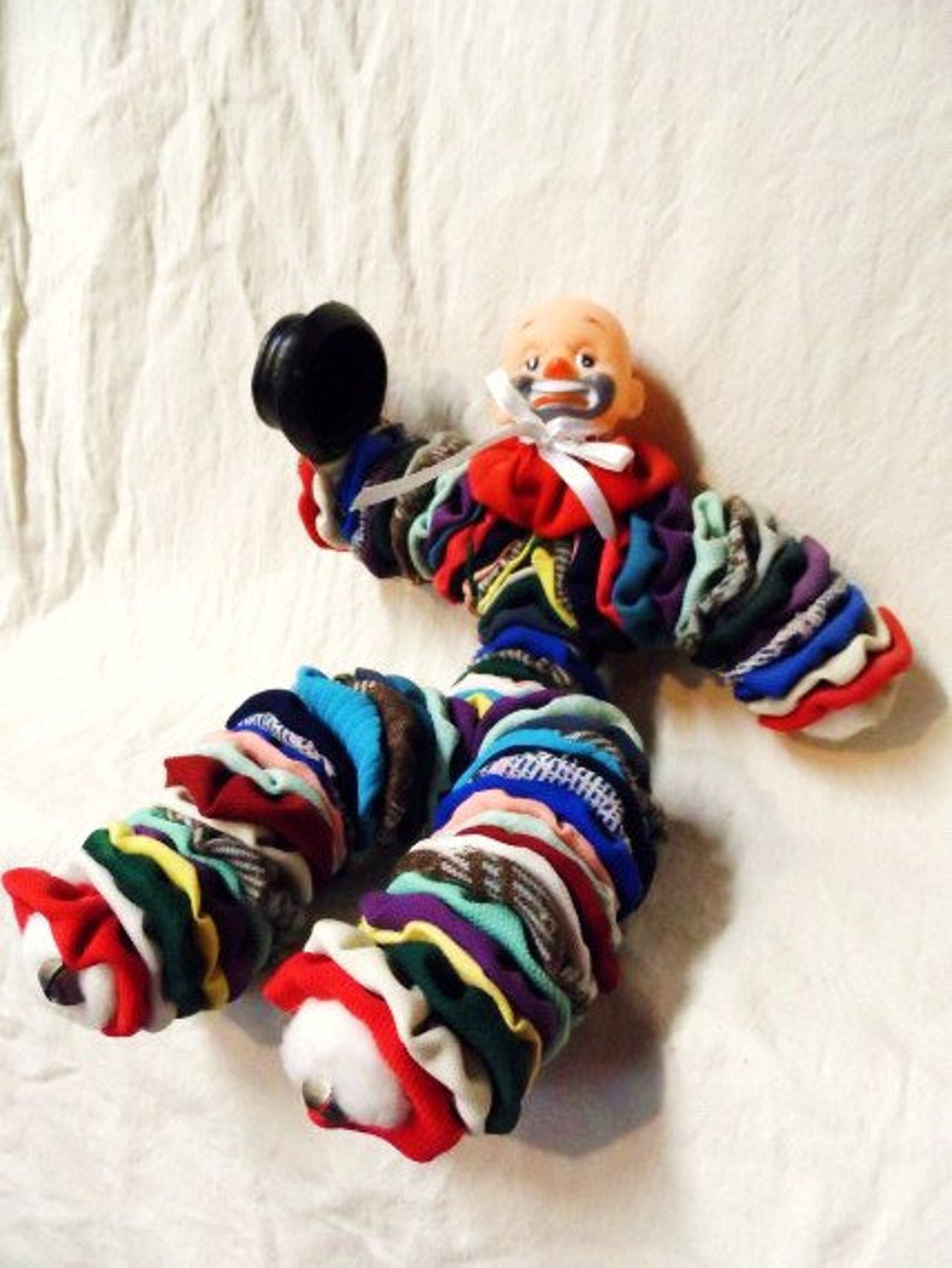 YO YO CLoWN DoLL Yo Yo Quilt Clown Doll Cute Handmade Doll Etsy