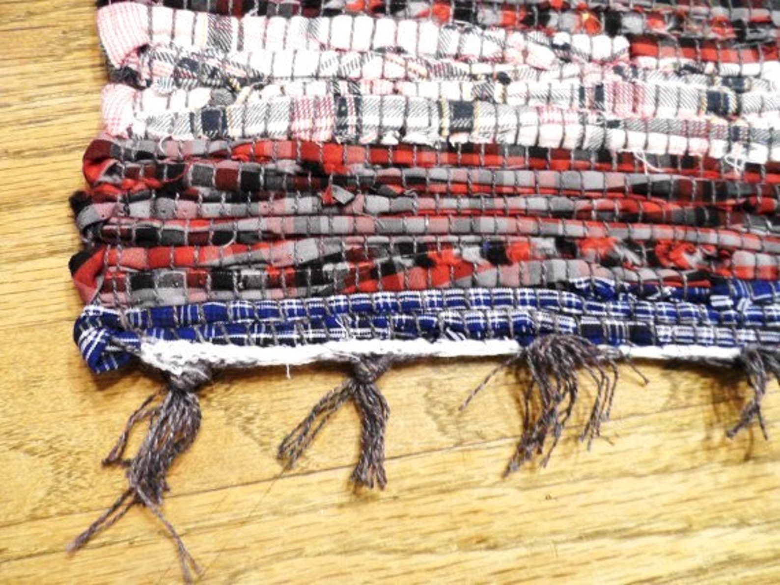 RAG RUG Runner Handmade Rug Colorful Strips of MaterialJust Etsy