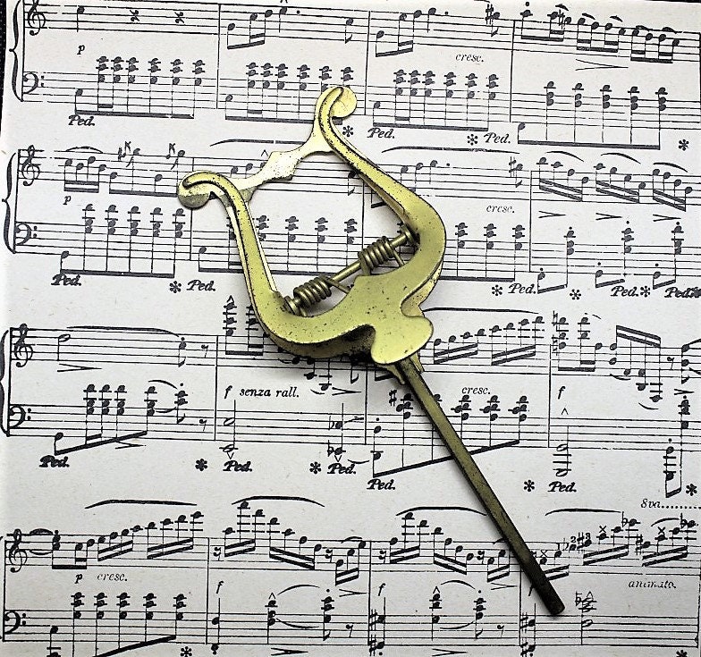Brass Marching Band LyreSheet Music Clip HolderInstrument Etsy