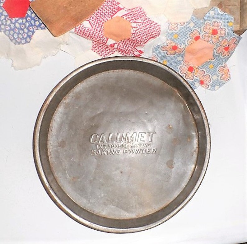 Vintage CALUMET BAKING POWDER Cake BakingMetalAluminum Pie Etsy