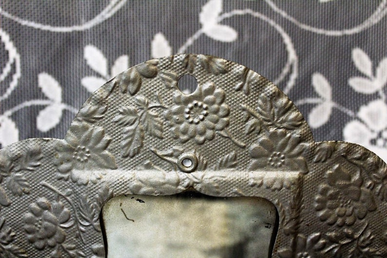 Pressed Metal Shaving MirrorAntique Dresser Top or Wall Mount Etsy