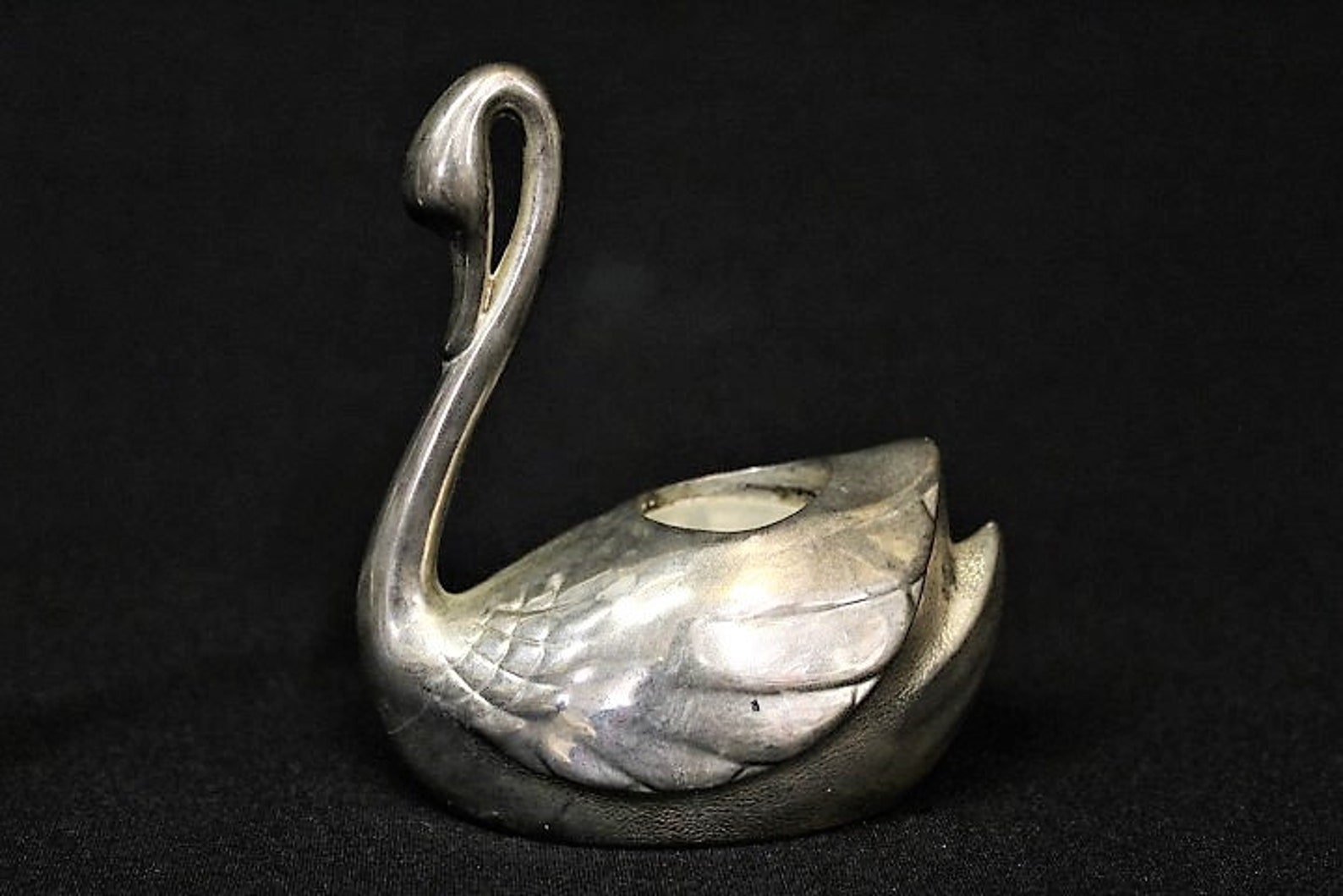 Vintage Silver Plated SWAN CANDLE HOLDERSGraceful Swans Taper Etsy