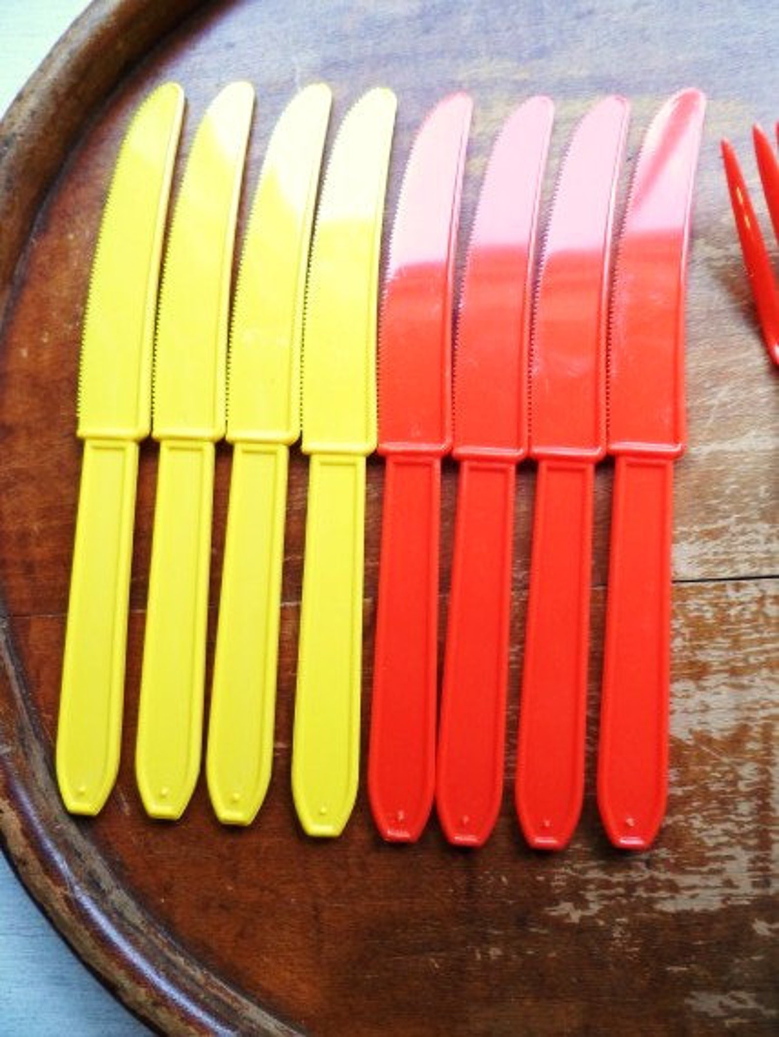 Plastic CutleryBright Orange & Yellow Silverware23 Pieces Etsy