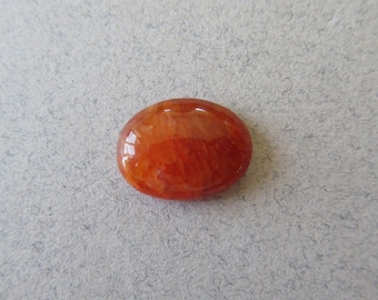 Carnelian Orange Agate Cabochon Small Ring Stone Brazil