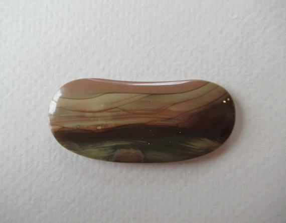 Bruneau Jasper Cabochon Large Multicolor Freeform  for Pendant Porcelain Jasper with Billows