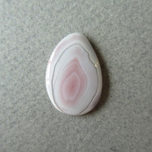 Queensland Agate Cabochon Pink and Gray Freeform Pendant or Ring Stone