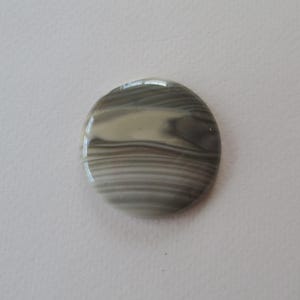 Polish Flint Large Round Cabochon Gemstone from Poland