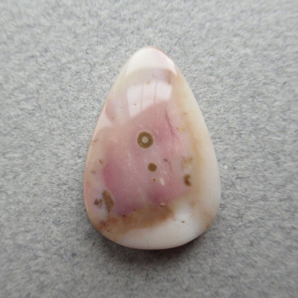 Polka Dot Agate Cabochon with Pink Madras Oregon