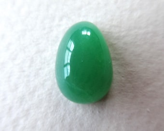 Chrysoprase Kazakhstan Cabochon Small Pear Shape UV Fluorescent