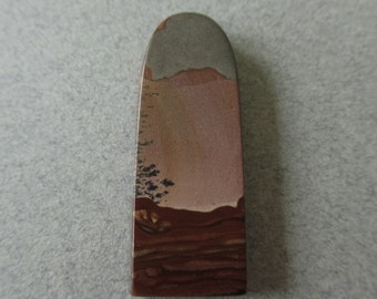 Deschutes Picture Jasper Cabochon Landscape Stone Oregon Freeform Cabochon