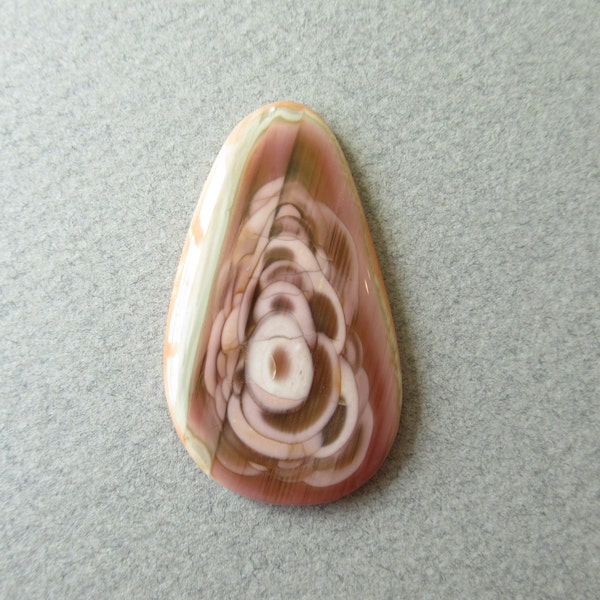 Orbicular Jasper Large Cabochon Royal Imperial Mexico Large Pendant Collector Piece