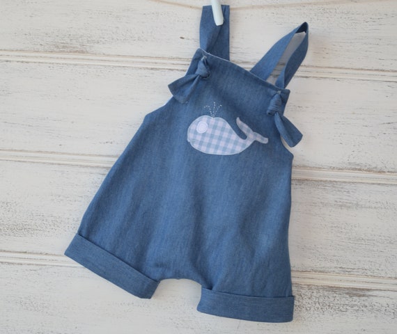 jeans romper for baby boy