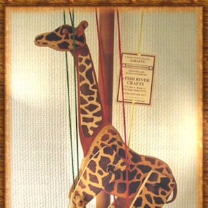 Animated Giraffe A Marionette Wooden Action Toy Motion-sculpture image 1