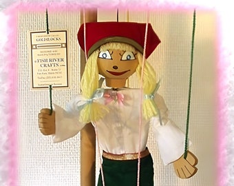 Animated Goldilocks - A Marionette Wooden Action Toy - Motion-sculpture