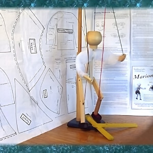 Marionette Kit - DIY Craft Kit -  Wooden Action Toy Kit Project