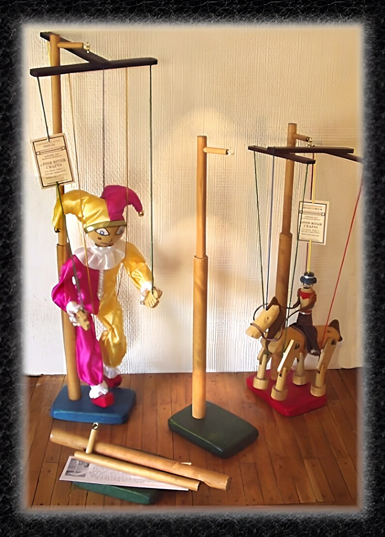 Animated Giraffe A Marionette Wooden Action Toy Motion-sculpture image 2