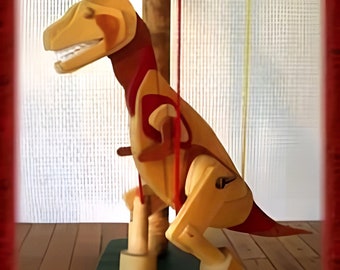 Animated T Rex - A Marionette Wooden Action Toy