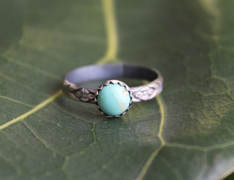 Sterling Silver Mona Lisa Turquoise Ring