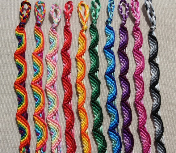Rainbow Friendship Bracelet | Etsy