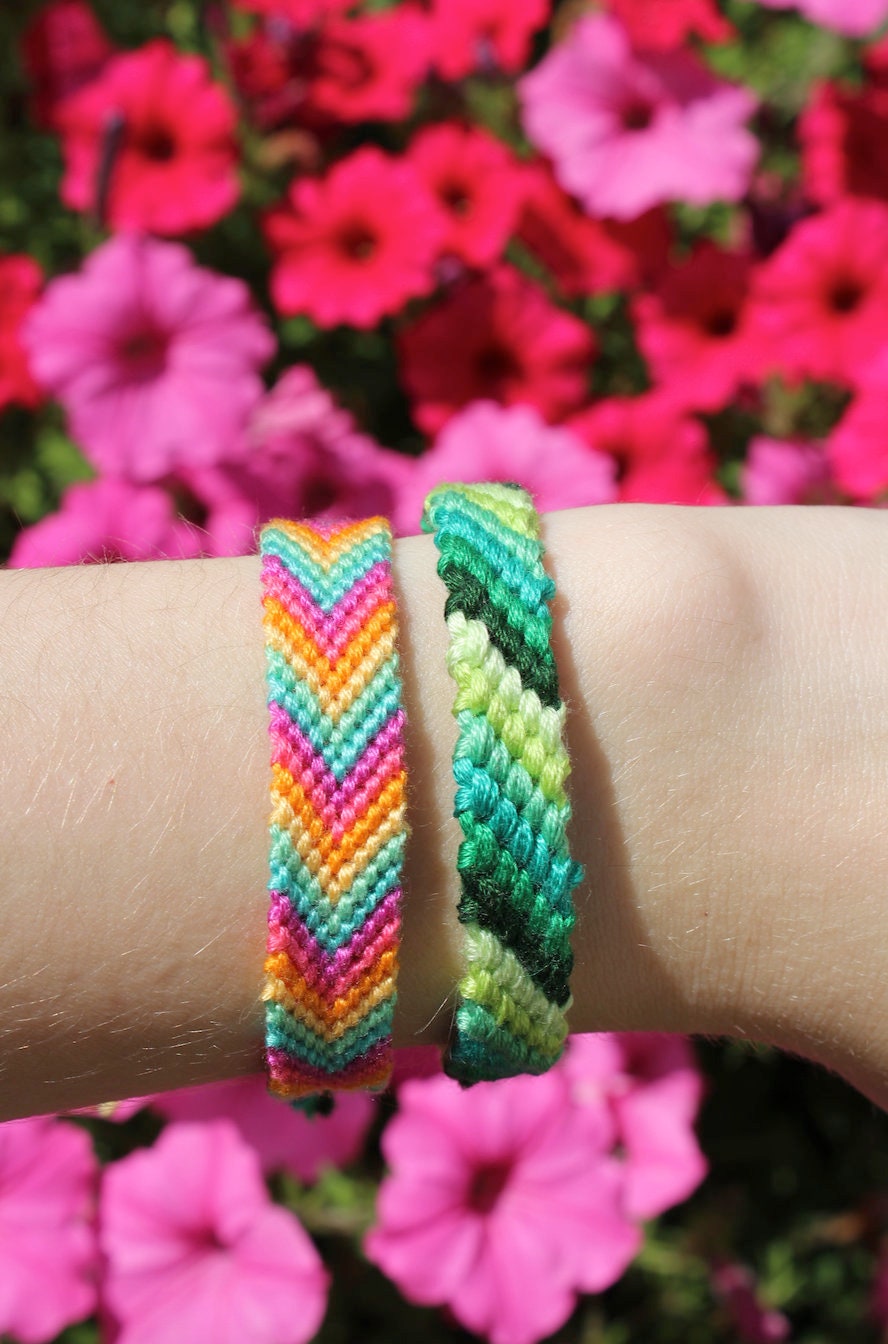 How to Make Friendship Bracelets ♥ 7 String Candy Stripe ♥ 