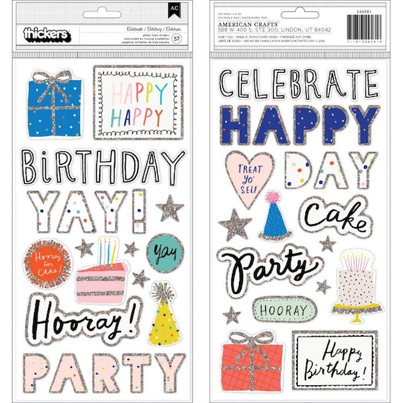 Volleyball Sports Silver Foiled Phrase Scrapbook Stickers
