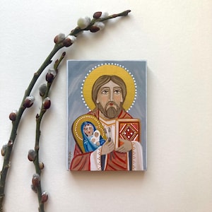 Saint Luke the Evangelist Original Hand Written Icon